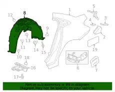Подкрылок GM 84156930