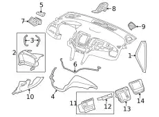 Подкрылок GM 84159916