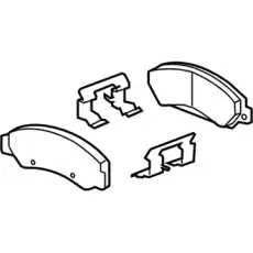 Тормозные колодки дисковые GM 84218394