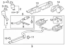 F-MUFFLER 84282476 GM