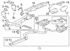 F-MUFFLER 84289386 GM