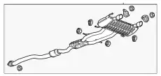 F-MUFFLER 84301236 GM