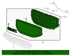 Решетка радиатора GM 84378394