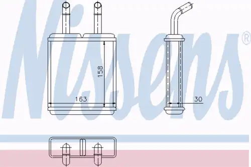 Радиатор печки NISSENS 77621