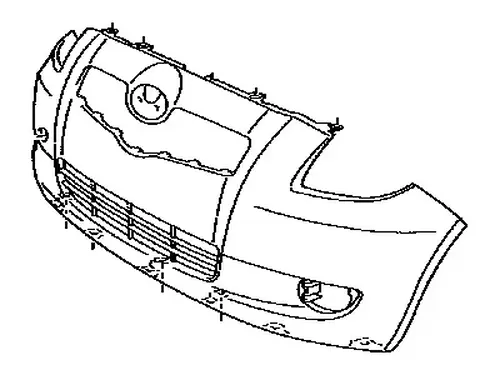 передний бампер 5211947924 TOYOTA / LEXUS