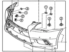 передний бампер 521195C904 TOYOTA / LEXUS