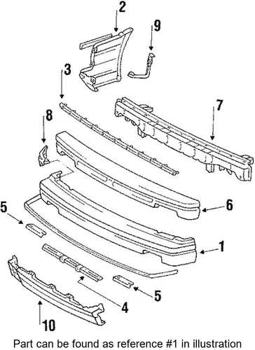 передний бампер 5211912904 TOYOTA / LEXUS