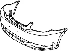 передний бампер 5211902953 TOYOTA / LEXUS