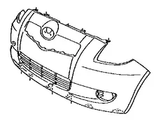 передний бампер 5211902989 TOYOTA / LEXUS