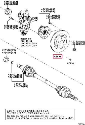 Тормозной диск TOYOTA / LEXUS 4243153020