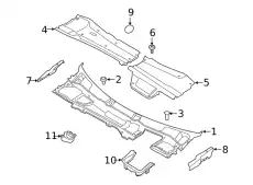 ABDECKFLICKEN XR830461 JAGUAR