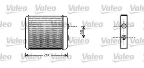 Радиатор печки VALEO 812284