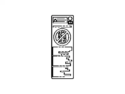 LABEL, SIDE AIR BAG CAUTION 7459653010 TOYOTA / LEXUS