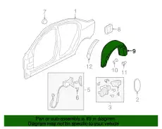 Подкрылок GM 92250901