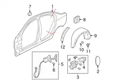 Подкрылок GM 92250901