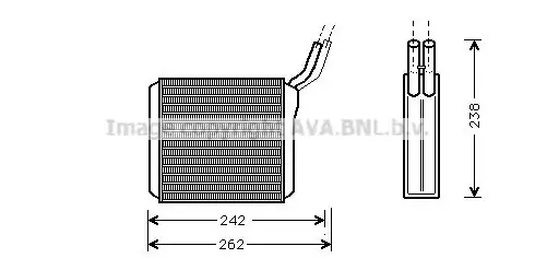 Радиатор печки AVA OL6205