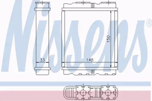 Радиатор печки NISSENS 72659