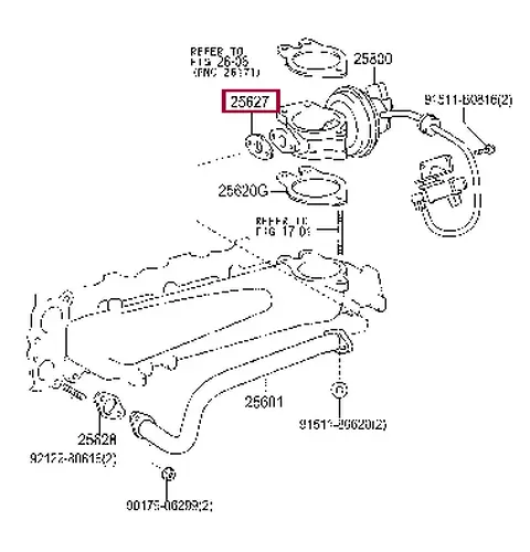ПPОКЛАДКА 2562730010 TOYOTA / LEXUS