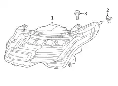 Фара LAND ROVER LR116084