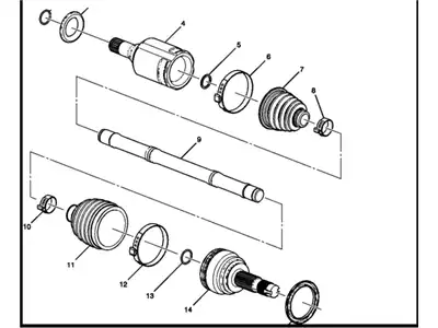 SHAFT 95015104 GM