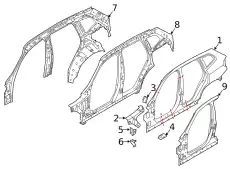 Кронштейн бачка стеклоомывателя 41008495532 BMW