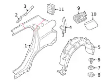 Крыло BMW 41007467316