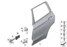 41 51 7 478 343 Дверь левая задняя BMW