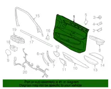 Облицовка двери Л Пд 51418065513 BMW