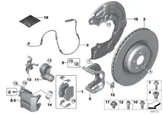 Тормозные колодки дисковые BMW 34 21 6 893 228