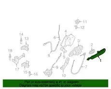 Ручка двери BMW 51218492225