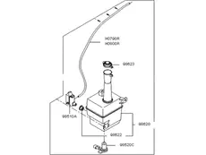 Бачок омывателя 986102F010 HYUNDAI