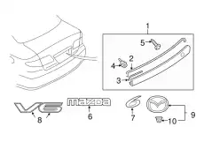 Подкрылок MAZDA GM9E-50-810A-UK