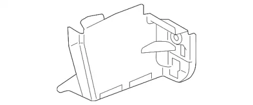 B63B501V1 Кронштейн передней панели (нижний левый) MAZDA