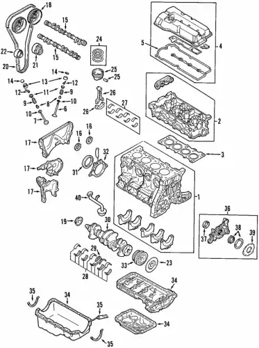 GASKET SET,ENGINE 8LB3-10-271 MAZDA