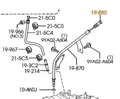 Масляный щуп MAZDA AW20-19-880