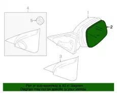 GLASS & HOLDER(L),MI BN8R-69-1G7 MAZDA