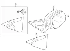 GLASS & HOLDER(R),MI BN8R-69-1G1 MAZDA