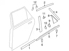PROTECTOR B (R),SIDE BP4K-50-682-96 MAZDA