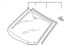 GLASS,WINDSHIELD EG21-63-900L MAZDA