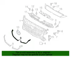 PROTECTOR(L),GRILLE-RAD. BANE50B51A MAZDA