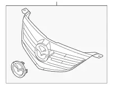 GRILLE, RADIATOR BN9G-50-710B-67 MAZDA
