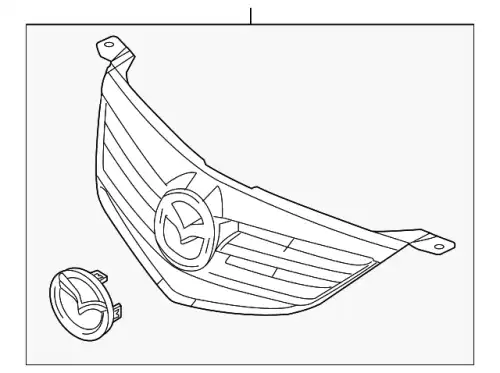 GRILLE, RADIATOR BN9G-50-710B-67 MAZDA