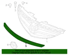 Решетка радиатора MAZDA GS3L-50-711C-BB