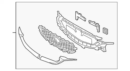Решетка радиатора MAZDA KB8E50710J