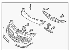 Решетка радиатора MAZDA TK21-50-710C-PZ