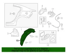 GUARD(R),MUD-REAR BJS7561H1A MAZDA