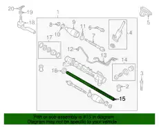 Рулевая рейка MAZDA BBM4-32-119