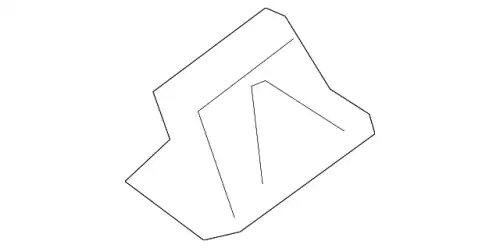 RECESS,LIFT GATE TRIM KB7W6896602 MAZDA