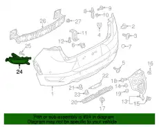 REFLECTOR(R),REFLEX-REAR DB4G-51-5L0 MAZDA