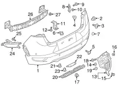 REFLECTOR(R),REFLEX-REAR DB4G-51-5L0 MAZDA